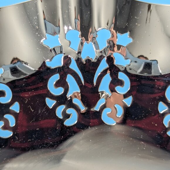 BMF Silverplated Wedding Basket with folding handle, with original box - Picture 10 of 13